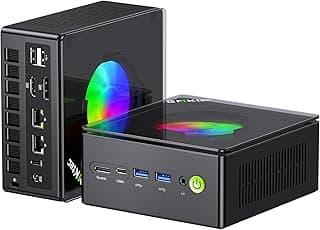 GMKtec Gaming Mini PC AMD Ryzen 9 8945HS (Turbo 5.1GHz) 32GB DDR5 2TB SSD, Computers PC Oculink, Dual NIC LAN 2.5G, WiFi 6, USB3.2, USB-C 4.0, BT5.2, DP, HDMI, Dual Fan Nucbox K11