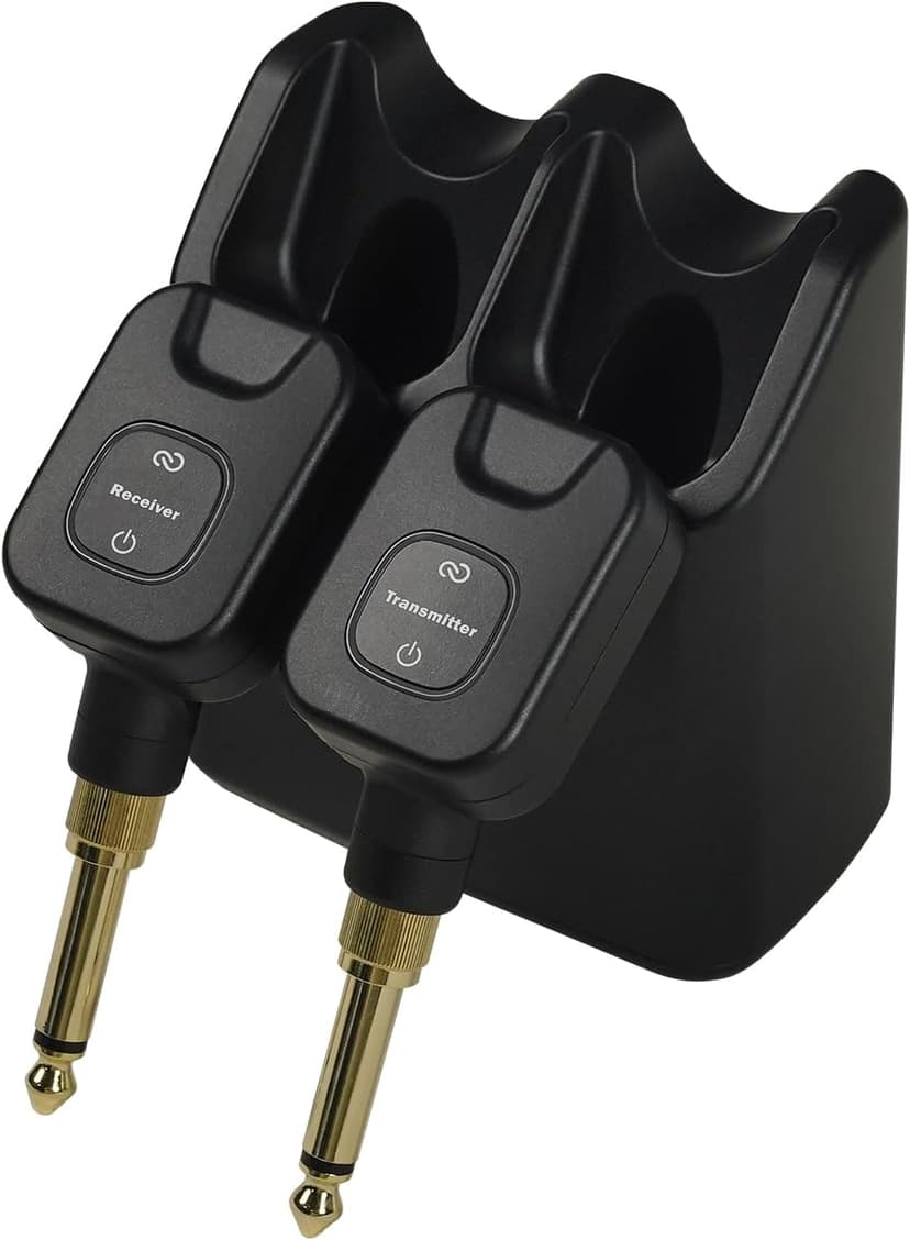 EROK WF-08 5.8GHz Wireless System for Guitar, Bass & Electric Instruments – 4.6ms Ultra-Low Latency, 48K/24bit, 30M Range, with Rechargeable Charging Case (WF-08)