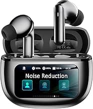 Wireless Earbuds, Ear Buds Active Noise Cancelling with Charging Case, 6.0 Bluetooth Earbuds with AI Clear Calls, 40H Playtime for Sports & Working, Stereo Sound Headphones for iPhone/Android- Black