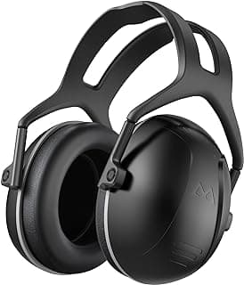SNR 35dB High Noise Cancelling Ear Muffs, Ear Protection for Mowing, Adult Noise Cancelling Headphones for Autism, Hearing Protection Ear Muffs for Noise, Noise Reduction Earmuffs for Shooting,Mowing