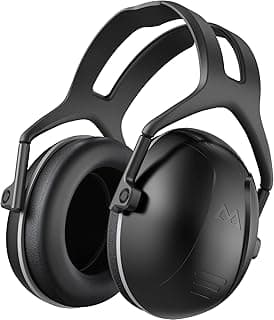 SNR 35dB High Noise Cancelling Ear Muffs, Ear Protection for Mowing, Adult Noise Cancelling Headphones for Autism, Hearing Protection Ear Muffs for Noise, Noise Reduction Earmuffs for Shooting,Mowing