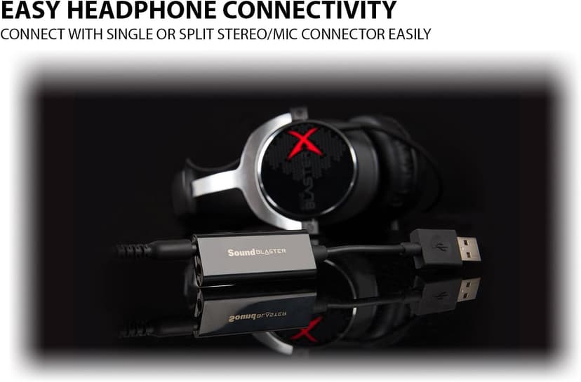 Creative Labs Sound Blaster Play! 3 External USB Sound Adapter for Windows and Mac. Plug and Play (No Drivers Required). Upgrade to 24-Bit 96Khz Playback