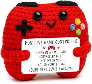 Gamer Gifts for Teen Boy, Positive Crochet Controller Gifts for Son Boyfriend Birthday, Gamer Gift for Teenage Boy, Boy Room Decor, Gaming Accessories for Kids Christmas B0F6YF4TJS