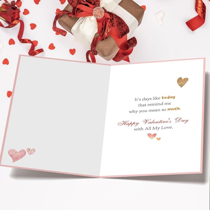 OJsensai Valentine’s Day Card for Wondful Husband, Valentines Decorations Gifts Ideas from Wife