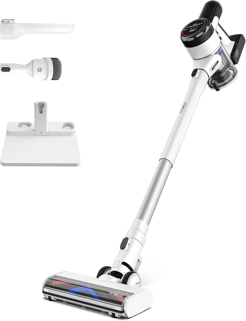 Tineco Pure ONE S15 Essentials Cordless Vacuum Cleaner, Stick Vacuum Rechargeable with Anti-Tangle Brush, LED Headlights for Hard Floor, Pet Hair & Home Cleaning