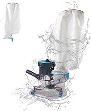 Cordless Pool Leaf Vacuum Cleaner with Dual Filter Bags for Above Ground & Inground Pools – Heavy Duty Swimming Pool Vacuum, 24GPM Strong Suction for Easy Leaf & Debris Removal