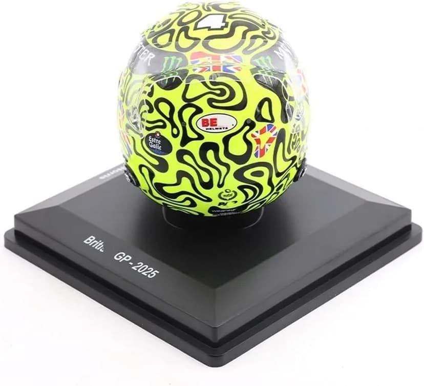 HTLNUZD 2025 1/5 Mcl39#4 Mini Helmet for BritainGP F1 Norris Champion Racing Helmet Model Ornament Customized Gift for Adults