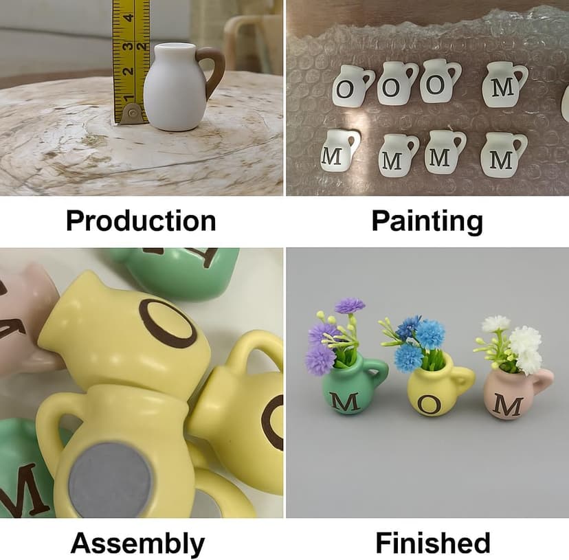 Mini Vase Magnets for Fridge - Christmas Mom Gifts from Daughter, Unique Birthday Gifts for Mom from Son, B0FCFN5RYC