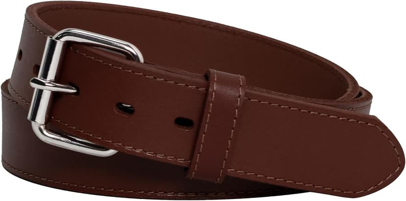 POYOLEE Concealed Carry CCW Leather Gun Belt | Top Grain Leather Belt for Gun Carry | Mens Heavy Duty EDC Belt 1 1/2-Inch