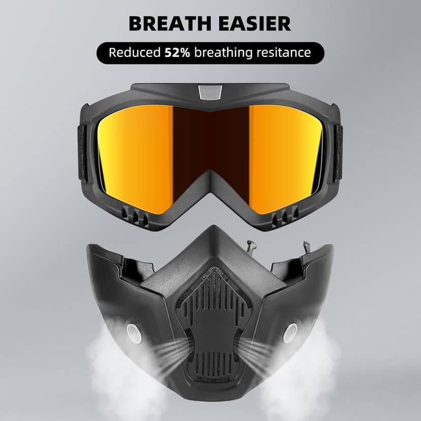 Motorcycle Half Helmets with Face Shield, German Style Motorcycle Helmet for Adult Men Women, DOT Approved Retro Half Shell Helmet for Moped Cruiser Scooter