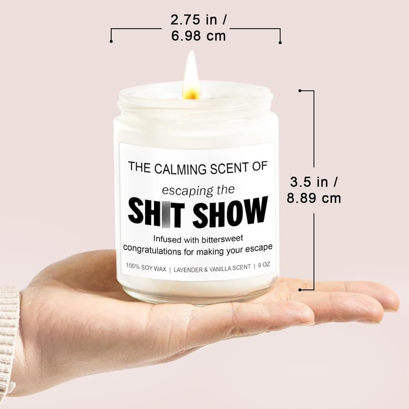 Sarcastic Candles, Going Away, Goodbye, Farewell Gifts for Coworkers - Retirement, Coworker Leaving Gifts for Women, Men - Leaving Job, Moving Away Presents for Friends, Boss, Work Bestie