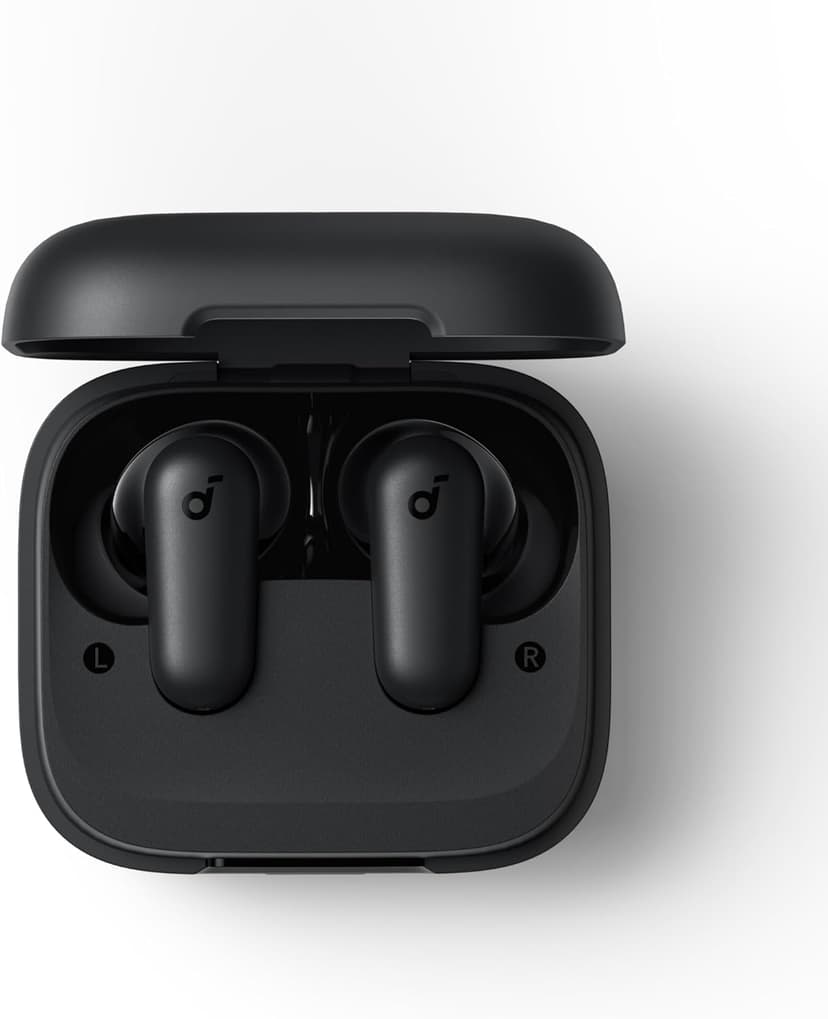 Soundcore P30i by Anker Noise Cancelling Earbuds, Strong and Smart Noise Cancelling, Powerful Bass, 45H Playtime, 2-in-1 Case and Phone Stand, IP54, Wireless Earbuds, Bluetooth 5.4 (Black)