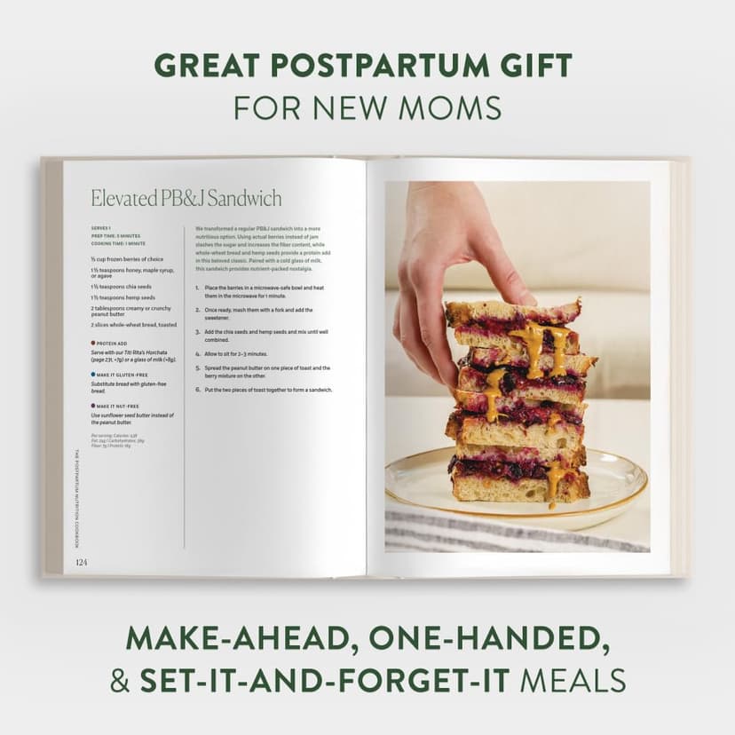The Postpartum Nutrition Cookbook: Postpartum Gifts for Mom (Pregnancy Gifts for Expecting Mom) 1958803960