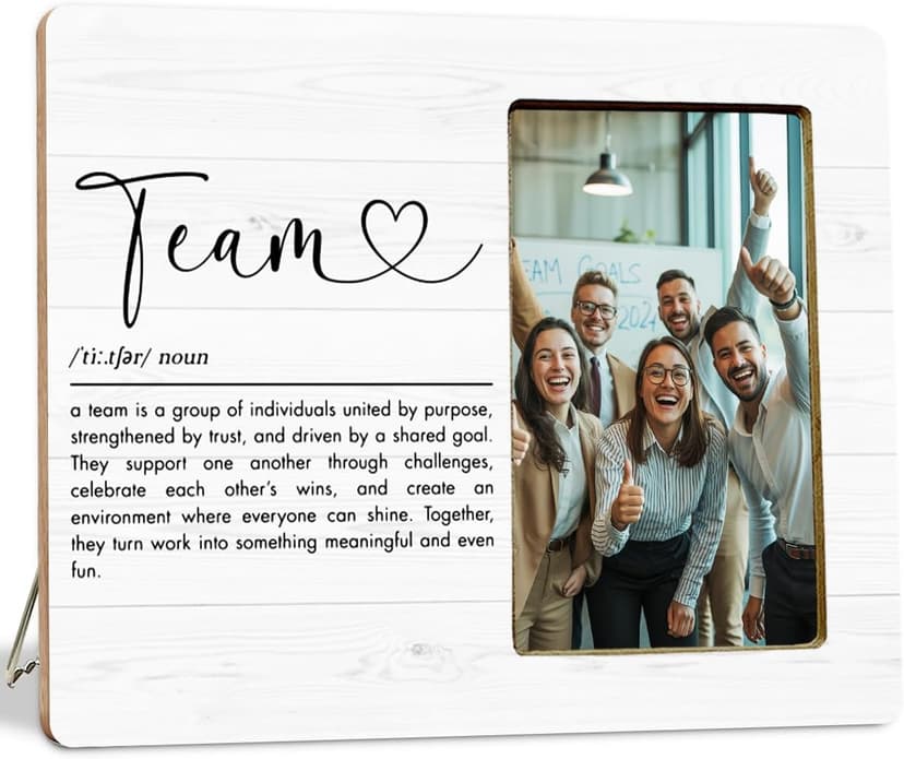 Team Definition Gifts Picture Frame, Best Team Ever Gifts Picture Frame for Employees Coworker Colleage B0FQ3VZXW9