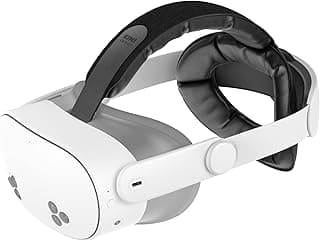 KIWI design K4 Head Strap, VR Headset Accessories for Meta Oculus Quest 3/3S, Non-Battery & Enhanced Support & Adjustable & Comfort Strap Gift for Kids and Adults
