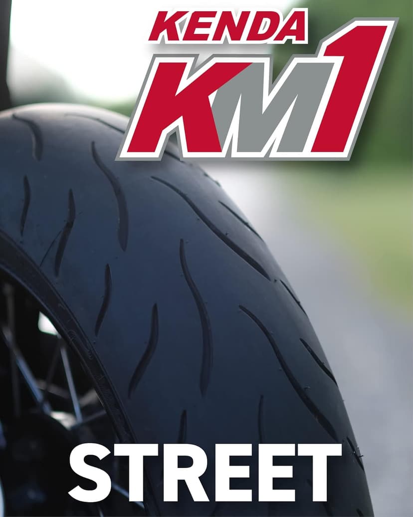Kenda KM1 (KM001) 110/70R17 Front (54H) & 150/60R17 (66H) Rear Tires for Sport Touring Motorcycles, Radial with High-Speed Stability & Excellent Wet Grip w/Keychain (110/70-17) (150/60-17) (2-Pack)