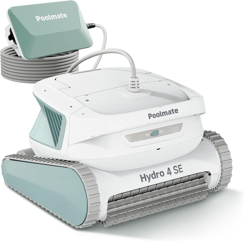 Chasing Hydro 4 SE Pool Vacuum for Inground Pools | Robot Cleaner for Floor, Wall & Waterline | Always Cleaning, Never Charging | 40ft Cord | 4.1L Filter Basket for Inground & Above Ground Pools