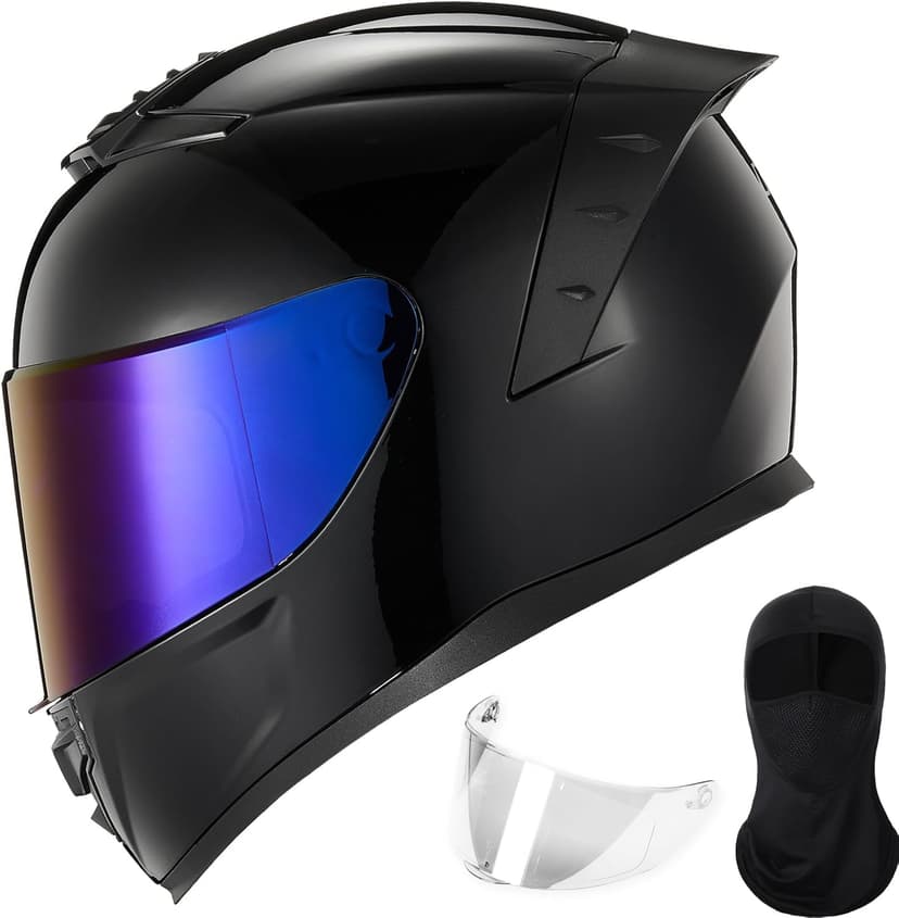 ILM Motorcycle Helmets Full Face for Men Women Cascos para Motos Powersports Motorbike Street Racing DOT Model MF566