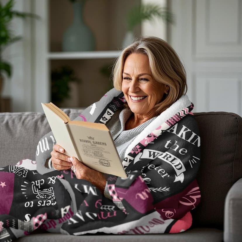 Ryubein 80th Birthday Gifts for Women, 80th Birthday Decorations for Women, 80 Year Old Birthday Gifts for Woman, Best Gifts for 80th Birthday, 1945 80th Birthday Blanket 50" X 60"