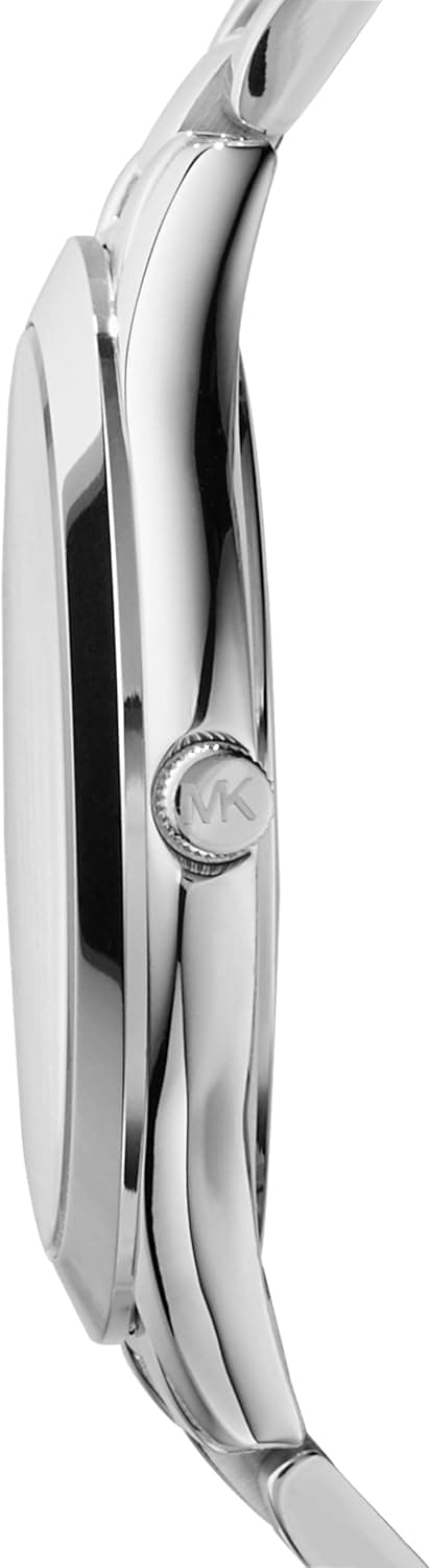 Michael Kors Slim Runway Three-Hand Silver-Tone Stainless Steel Women's Watch (Model: MK3178)