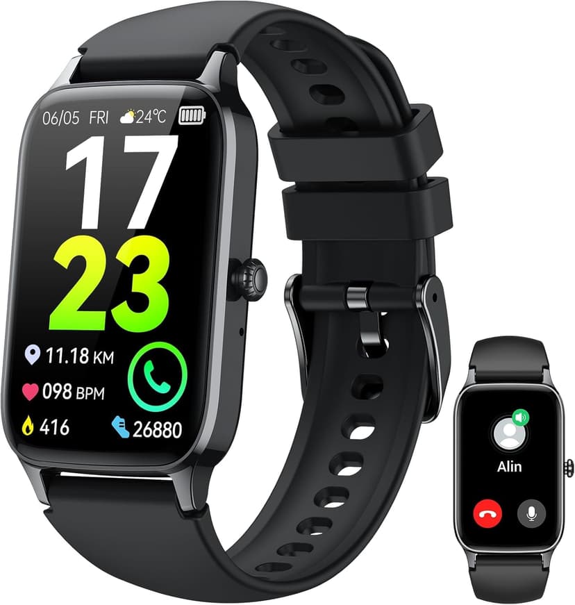 Smart Watch for Men Women(Answer/Make Call), 2025 Fitness Activity Tracker 1.57” Smartwatch with Heart Rate/Sleep Monitor/Pedometer/Calories/110+ Sports, IP68 Waterproof Fitness Watch for Android iOS