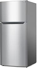 BLACK+DECKER 18.1 Cu. Ft. Top Mount Refrigerator with Ice Maker, 2-Door Refrigerator with Top Freezer, Freezer with Icemaker and Adjustable Temperature Control, ENERGY STAR, BR1810HIMS, Stainless Look