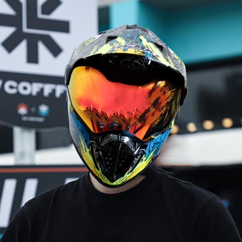Dirt Bike Helmets ATV MX Motocross Four Wheeler Helmets for Adults Dual Sport Off Road Motorcycle Helmets for Men Women Full Face Helmet Dot Approved Color Red Shield
