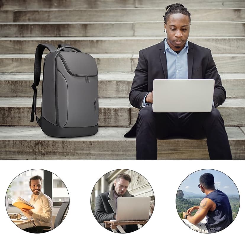 BANGE Business Commute Backpack Waterproof fit 15.6 Inch Commute backpack,Travel Durable Backpack