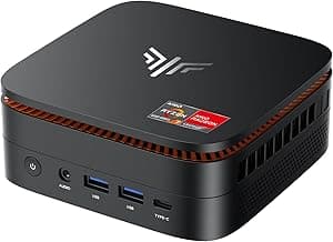 KAMRUI Hyper H1 Mini Gaming PC,AMD Ryzen 7 6800H(Beat 6800U),32GB LPDDR5 6400MHz 1TB M.2 NVMe PCIe3.0x4 SSD Mini PC(8C/16T,up to 4.7GHz),16MB Smart Cache,Triple 4K Display/WiFi6/BT5.2/Mini Computers