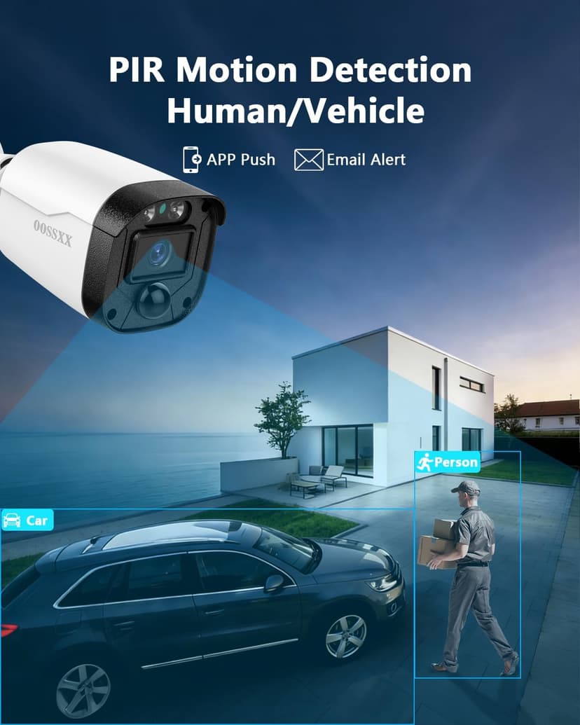 Outdoor Wired Security Camera System Home Video Surveillance Cameras Systems
