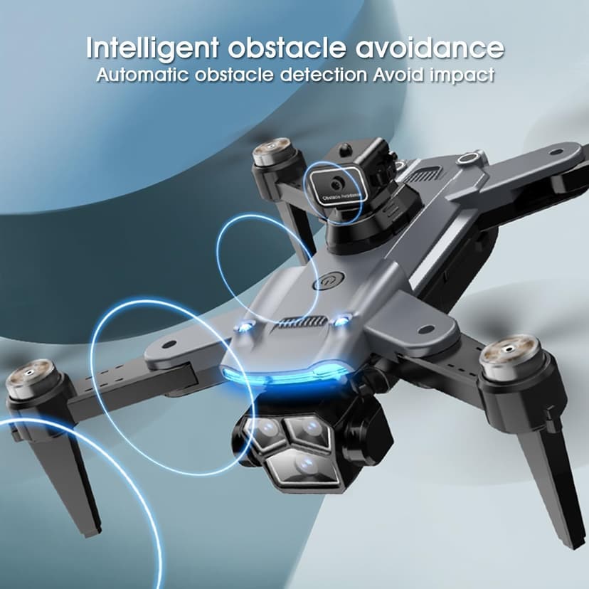 4K Drone with Camera for Adults, FPV Foldable Quadcopter with 4.3" Screen Remote Controller, Brushless Motor,Obstacle Avoidance,Under 249g,One-Key Takeoff & Auto Follow,2Batteries,Portable HD Drone