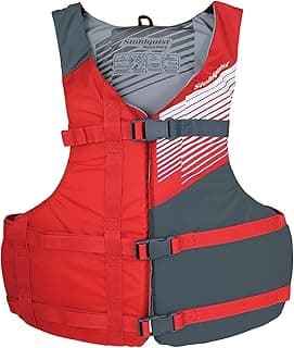 Stohlquist FIT Oversized Adult Life Jacket, US Coast Guard Approved Type III Life Vest, PFD for Men and Women, Easily Adjustable, Lightweight and High Buoyancy. Plus Size (48-60" Chest)