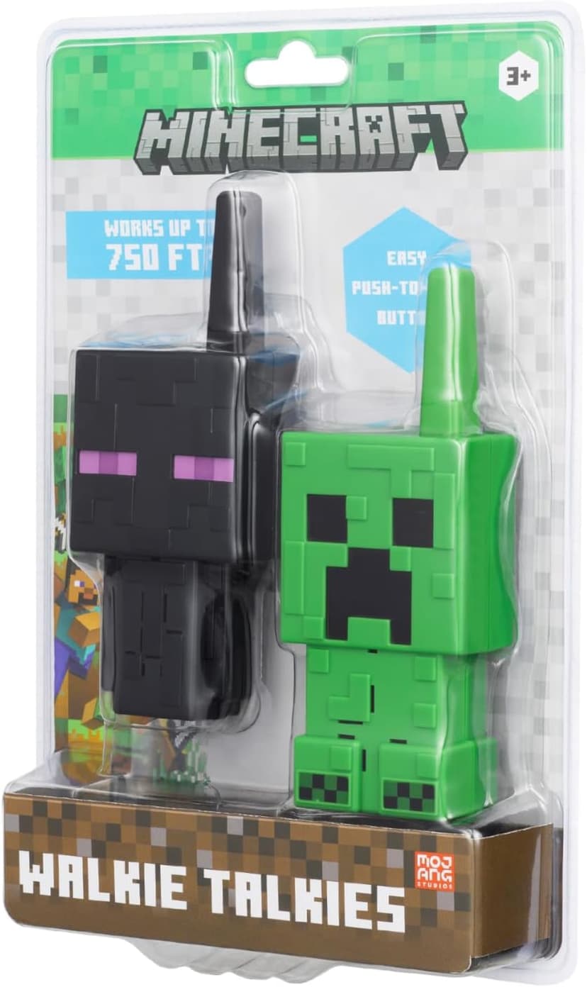 Minecraft Walkie Talkies for Kids, Static Free and Extended Range Indoor and Outdoor Toys for Kids (Minecraft)