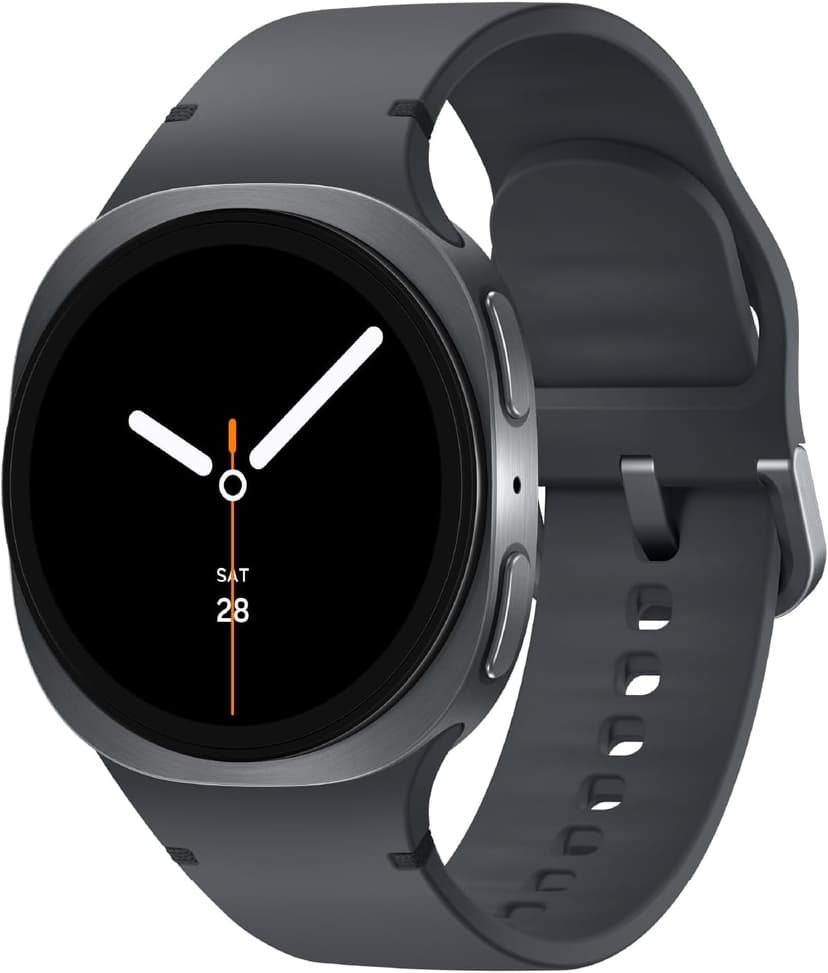 Samsung Galaxy Watch 8 (2025) 40mm Bluetooth Smartwatch, Cushion Design, Fitness Tracker, Sleep Coaching, Running Coach, Energy Score, Heart Rate Tracking, Graphite [US Version, 2 Yr Warranty]