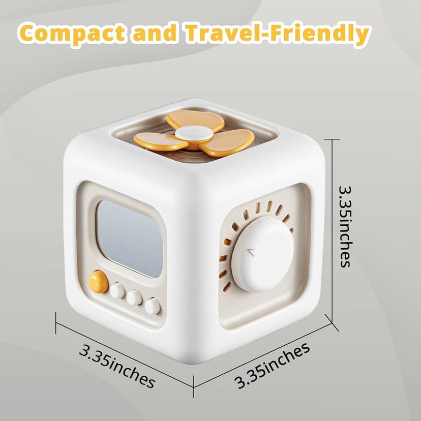 Learning Fine Motor Skills, Toys for 1 Year Old Boy, 6 9 12 Months Baby Shower Gifts SOCBTNSO Montessori Busy Cube Travel Toy, Stocking Stuffers for Toddlers B0CFZTK174