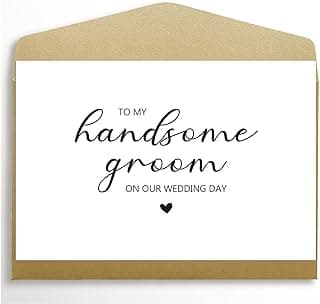 To My Husband on Our Wedding Day Card, To My Groom Card, Wedding Card to Husband