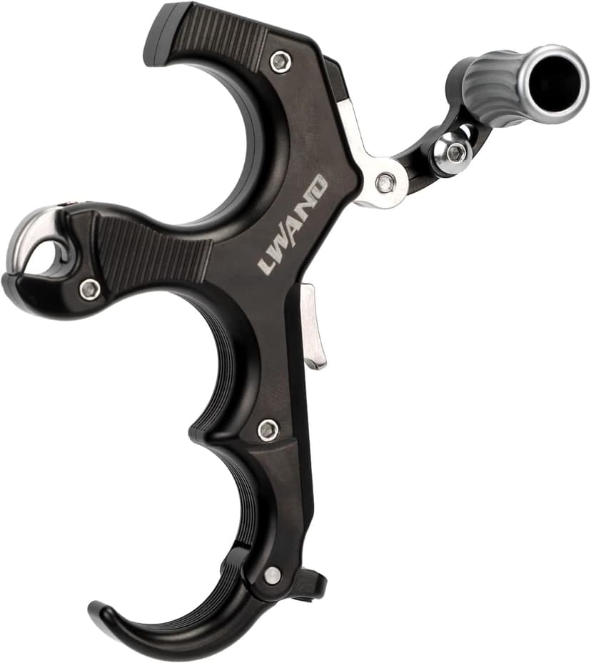 LWANO Thumb Bow Release - 3&4 Finger Adjustable Archery Compound Bow Release Aid, with Trigger Travel and Pressure Adjustable