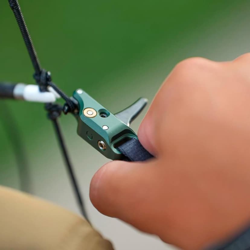 Stan SoleX Clicker Index Finger Bowhunting Archery Release - Wrist Strap Open Hook Trigger Aid with Click Mechanism, Fast Reset, Adjustable Length, Travel & Tension
