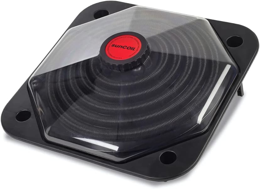 Solar Pool Heater Dome – Black SunCOIL for Above Ground & Intex Pools – Free Connection & Diverter Valve Kit – Fast & Efficient Sun-Powered Heating – 5-Year Warranty