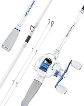 KastKing Centron Lite Travel Fishing Rod and Reel Combo, Packable Twin-Tips Spinning & Baitcaster Combos, Lightweight IM6 Graphite, Portable Multi-Piece Kit for Bass Trout, Freshwater Travel