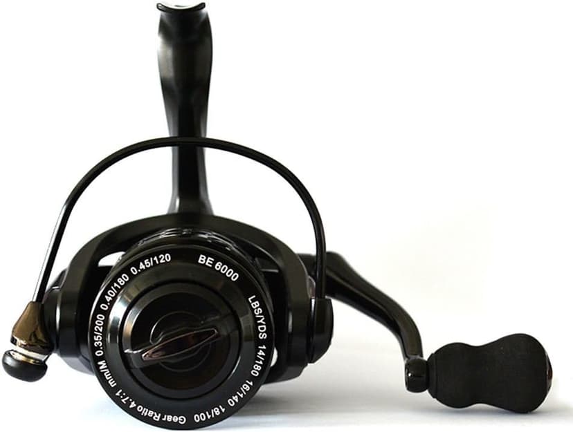 Fishdrops Spinning Fishing Reels 12+1BB Ultra Lightweight Carved Aluminum Spool Reels Affordable Smooth Spinning Reels