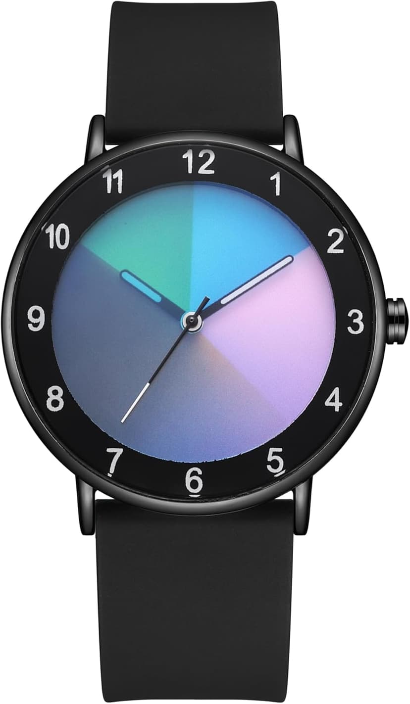 RUYEOOK Unisex Watches Fashion Creative Original Design Watch for Men and Women Unique Wristwatch Easy to Read time