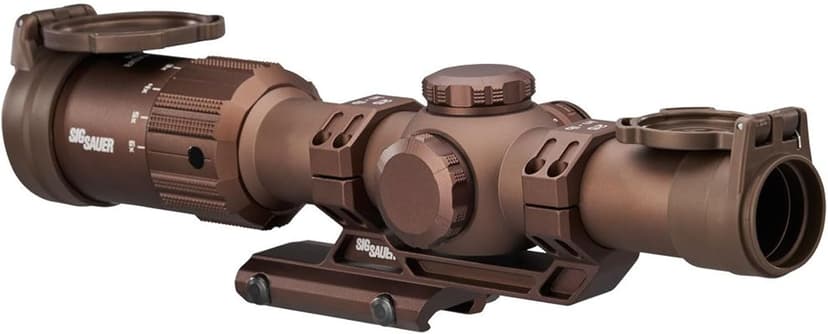 SIG SAUER Tango-MSR LPVO 1-6x24mm Waterproof Fogproof Rugged Tactical Hunting Rifle Scope | Second Focal Plane/SFP/F2 | Includes Alpha-MSR Aluminum Mount, Flip-Back Lens Covers