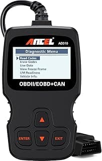ANCEL AD310 Classic Enhanced Universal OBD II Scanner Car Engine Fault Code Reader CAN Diagnostic Scan Tool, Read and Clear Error Codes for 1996 or Newer OBD2 Protocol Vehicle (Black) B01G5EA74I