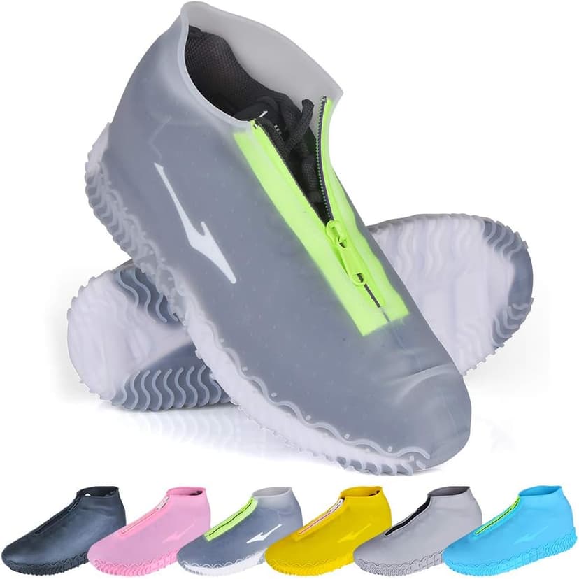 ydfagak Shoe Covers Waterproof Reusable Foldable Not-Slip Rain Shoe Covers with Zipper,Shoe Protectors Overshoes Rain Galoshes for Kids Men and Women