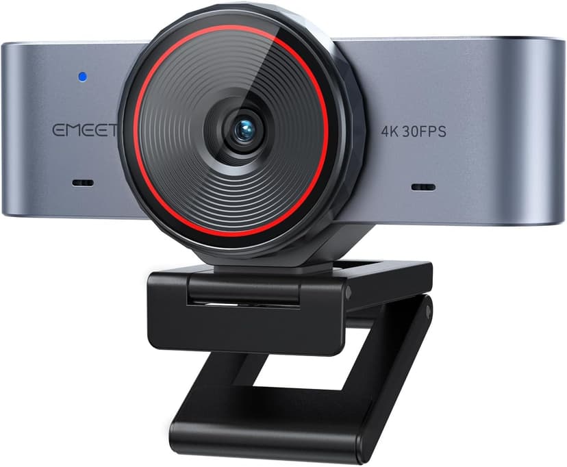 EMEET C960 Ultra 4K Webcam for Mac & PC, 1/1.5" Large Sensor, Metal Body, 0.2s Autofocus, DRC, Whiteboard Mode, Built-in Privacy Cover, 2 Mics, USB Webcam 4K for Meetings, Streaming & Content Creation