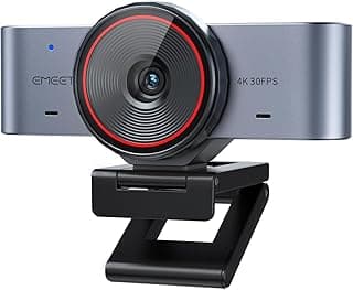 EMEET C960 Ultra 4K Webcam for Mac & PC, 1/1.5" Large Sensor, Metal Body, 0.2s Autofocus, DRC, Whiteboard Mode, Built-in Privacy Cover, 2 Mics, USB Webcam 4K for Meetings, Streaming & Content Creation