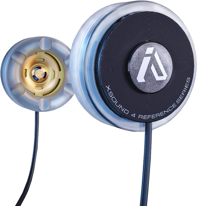 I A S U S High Def XSound 4 Helmet Speakers - Motorcycle Snowboard Helmet Speakers - Works with Most Comms with Earbud Ports – Includes Accessories for Install