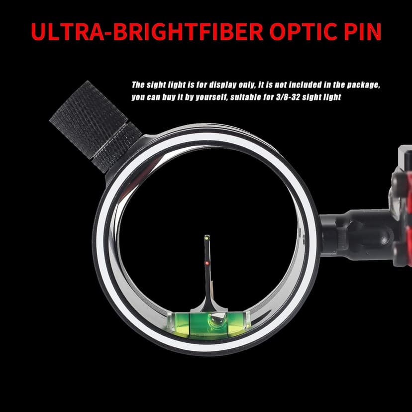 Archery Bow Sight for Compound Bows Target Hunting Single Pin or 5 Pin Bow Sight with 6X 1.75 Scope Lens Long Bar Right Hand for Quicker Sight Acquisition