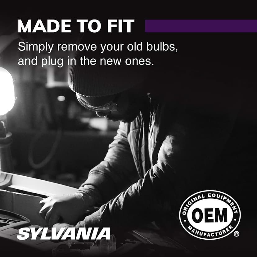 SYLVANIA - 9005 XtraVision Halogen Headlight Bulb - High-Performance Car Headlight - Halogen Light with No Glare - For Automotive - 2 Bulbs